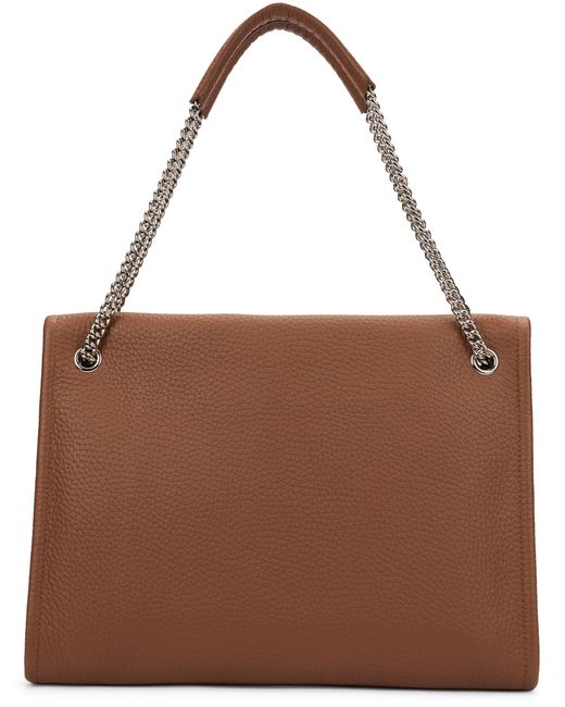 Orciani Brown Shoulder Bag Venus Soft Medium