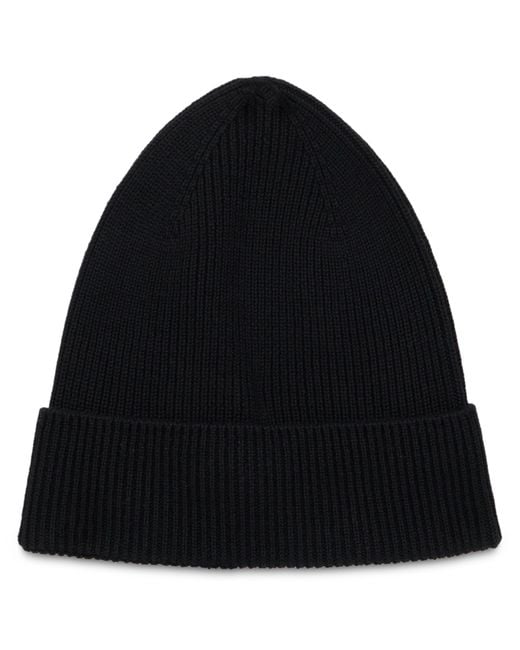Moncler Black Knit Hat for men