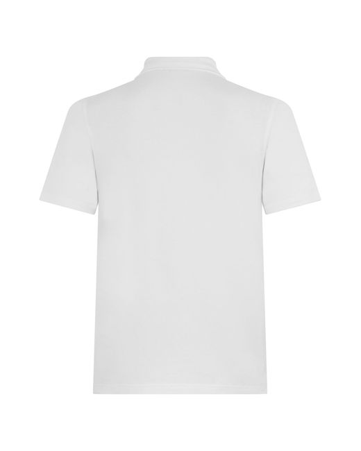 K-Way White Cotton Polo Short Sleeve for men