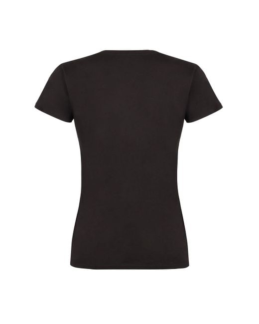 Nili Lotan Black Carol V-neck T-shirt