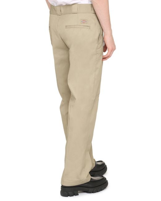Dickies Natural Cotton Blend Trousers for men