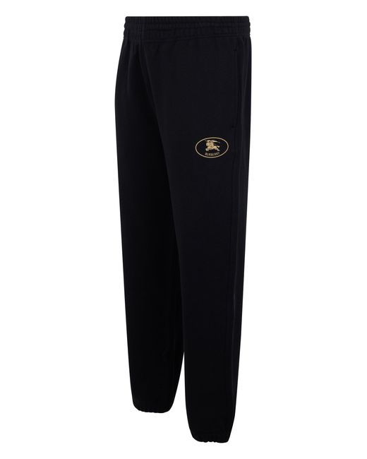 Burberry Blue Relaxed Fit Sports Pants With Elastic Waistband for men