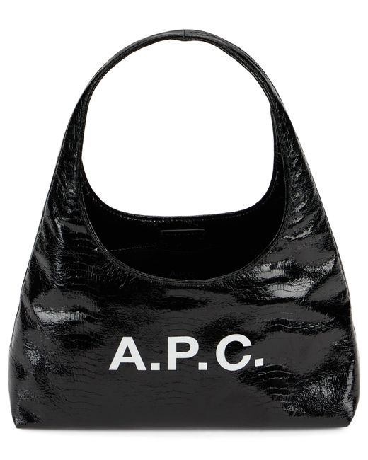 A.P.C. Black Shoulder Bag Baby Ninon