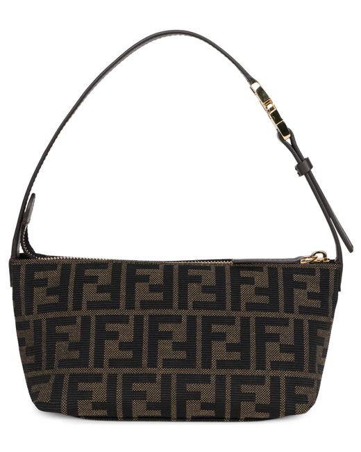 Borsetta Zip Top Small di Fendi in Black
