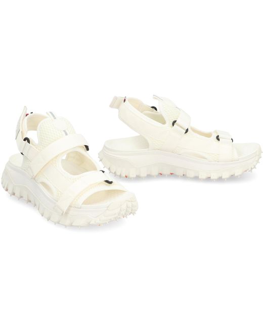 Moncler White Trailgrip Vela Flat Sandals