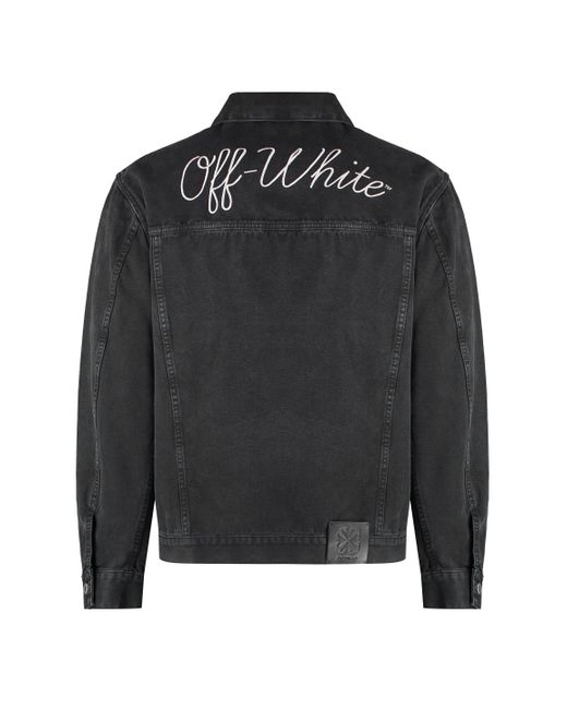 Off-White c/o Virgil Abloh Black Denim Jacket for men