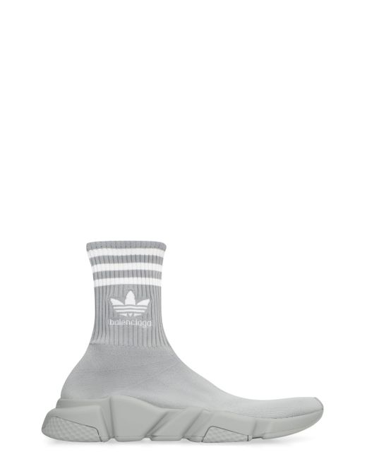 Balenciaga White X Adidas -speed Trainers Knitted Sock-sneakers for men