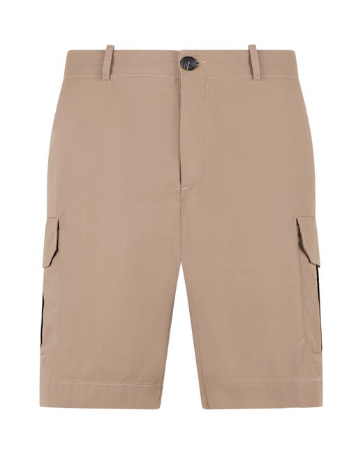 Rrd Natural Cotton Elastic Cargo Bermuda for men