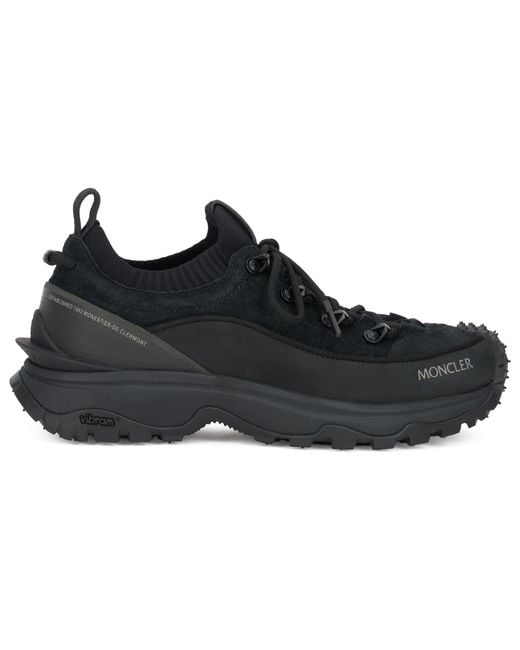 Moncler Black Sport Shoes With High Sole