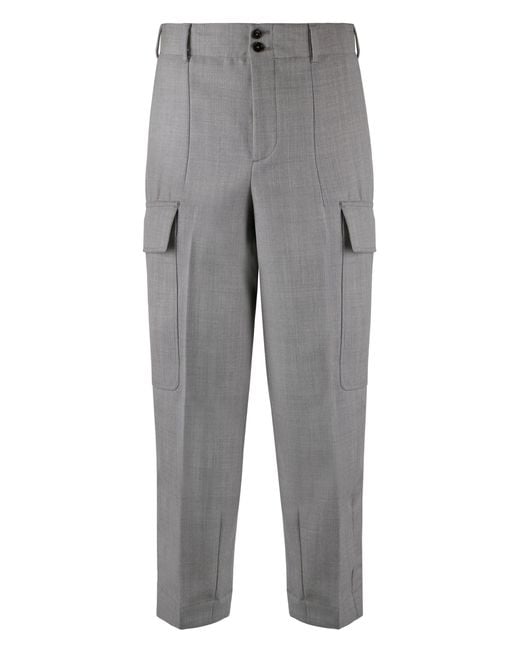 PT01 Gray The Sailmaker Wool Trousers for men