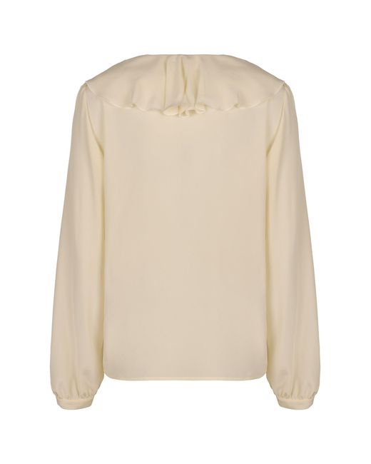 Etro Natural Printed Silk Blouse