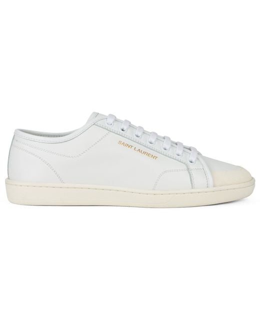 Saint Laurent White Sneakers Gym for men
