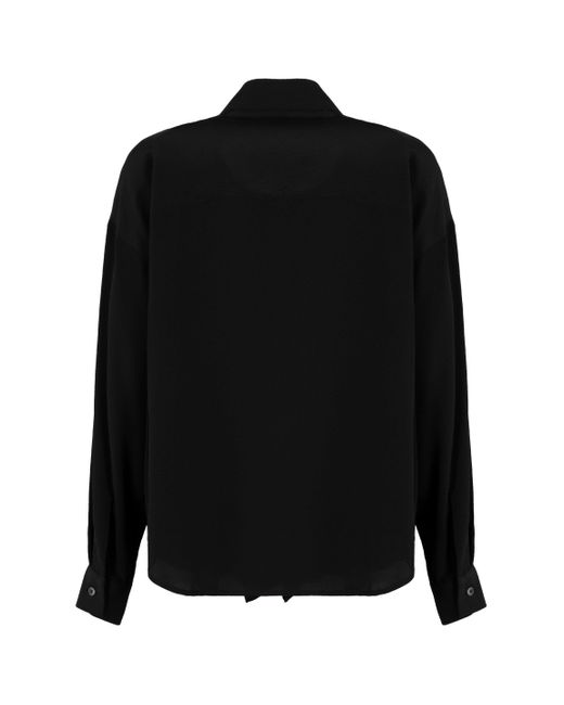 P.A.R.O.S.H. Black Silk Shirt