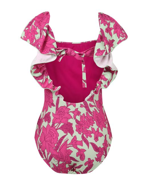 LaDoubleJ Pink Printed One-piece Swimsuit