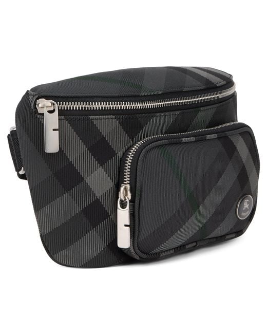 Marsupio Grid di Burberry in Gray da Uomo