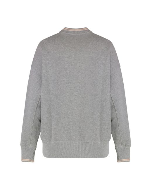 Felpa College in cotone con logo di Autry in Gray