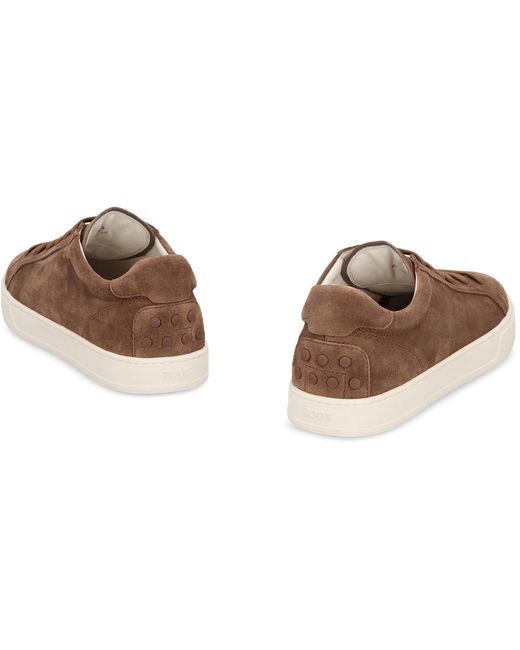 Tod's Brown Suede Sneakers for men