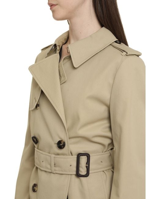 Burberry Natural Double-Breasted Trench Coat