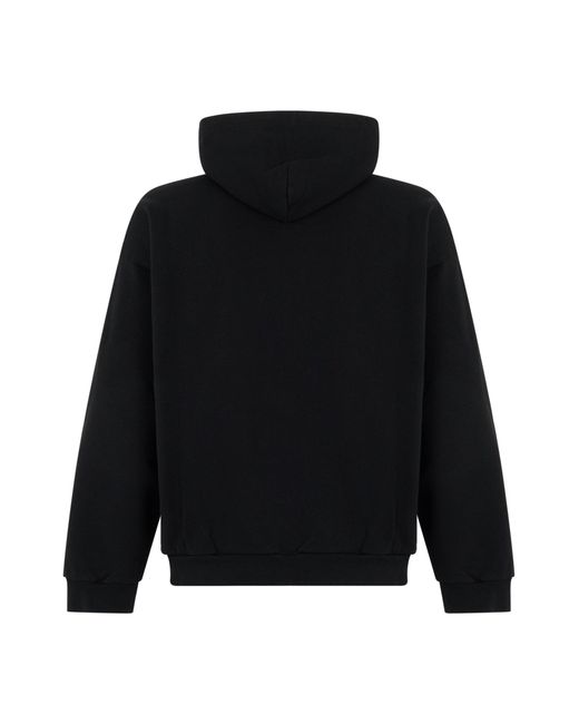 Balenciaga Red Zip-Up Graphic Hoodie