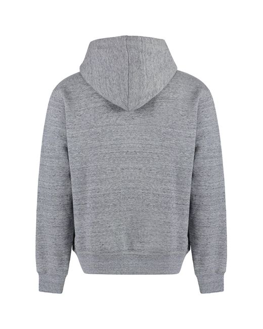 DSquared² Gray Logo Print Hoodie for men