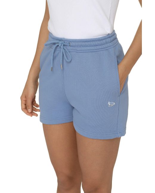 Maison Kitsuné Blue Cotton Shorts