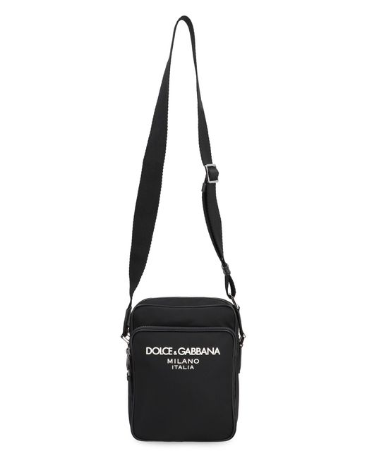 Dolce & Gabbana Black Dolce & Gabbana Nylon Messenger Bag for men