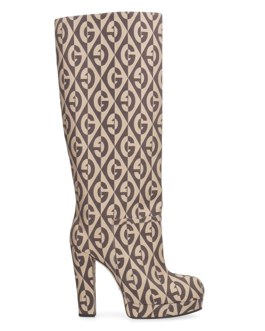 gucci logo boots
