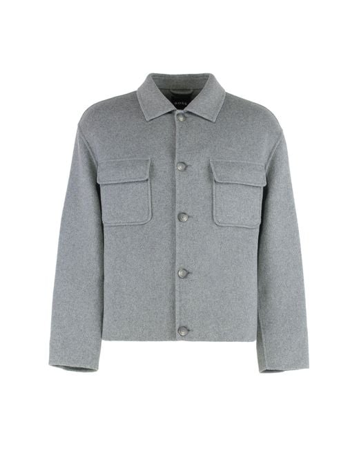 Boss Gray Relaxed Fit Jacket for men