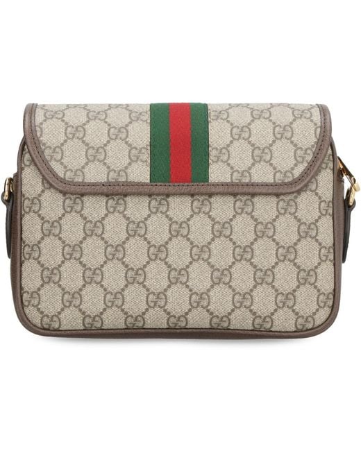 Gucci Gray Ophidia gg Supreme Fabric Shoulder Bag