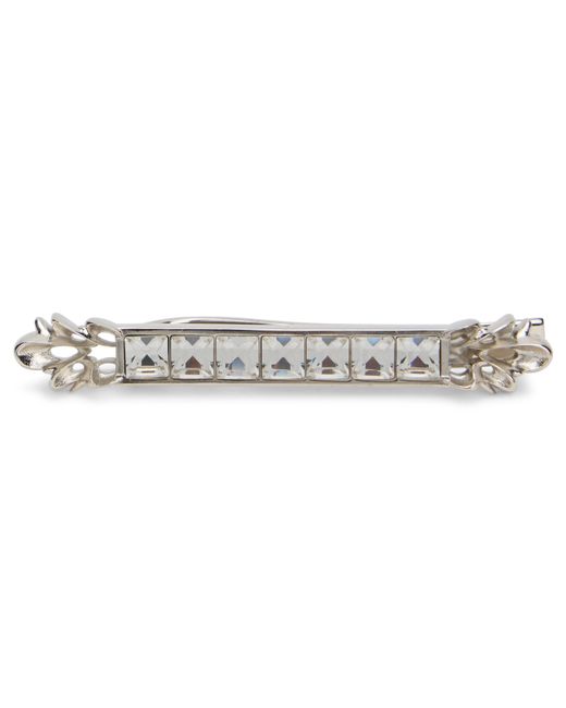 Dolce & Gabbana Black Metal Pin With Rhinestones for men