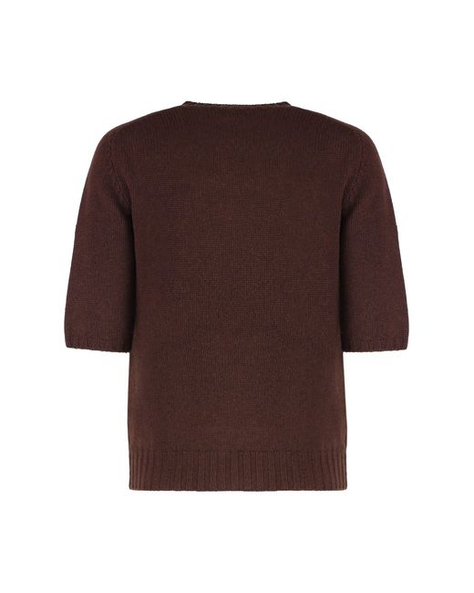 Fabiana Filippi Brown Crew Neck Sweater