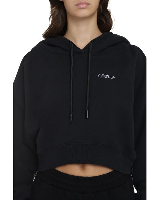 Off-White c/o Virgil Abloh Black Cropped Hoodie