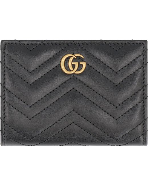 Portafoglio GG Marmont in pelle di Gucci in Gray