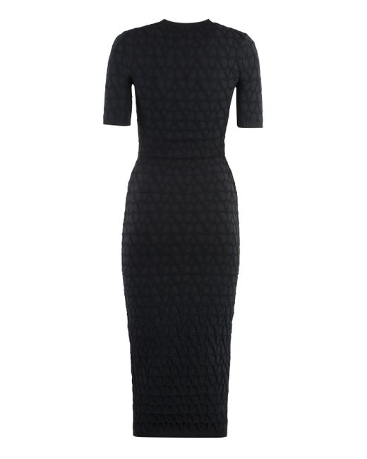 Valentino Black Knitted Dress