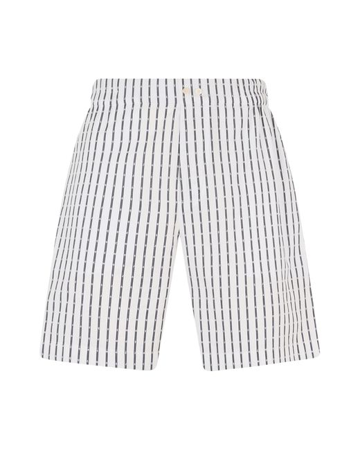 Jacquemus White Cotton Shorts for men