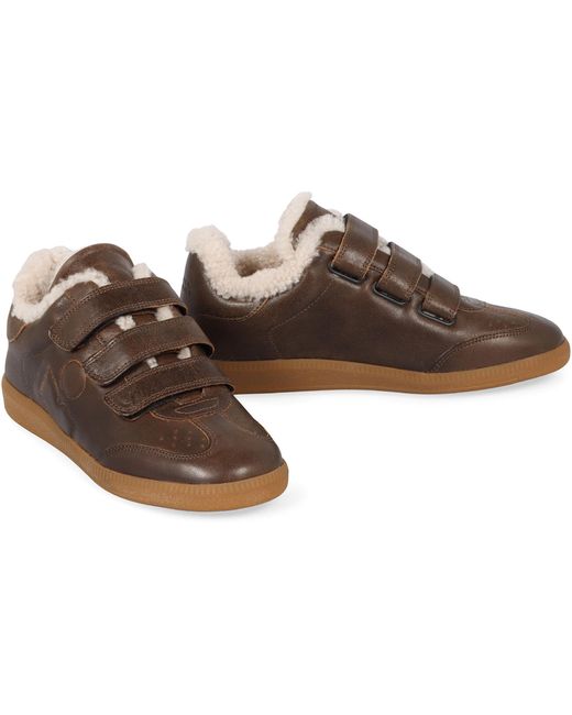Sneakers low-top in pelle di Isabel Marant in Brown