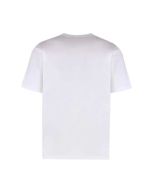 Valentino Garavani White Cotton Crew-Neck T-Shirt for men