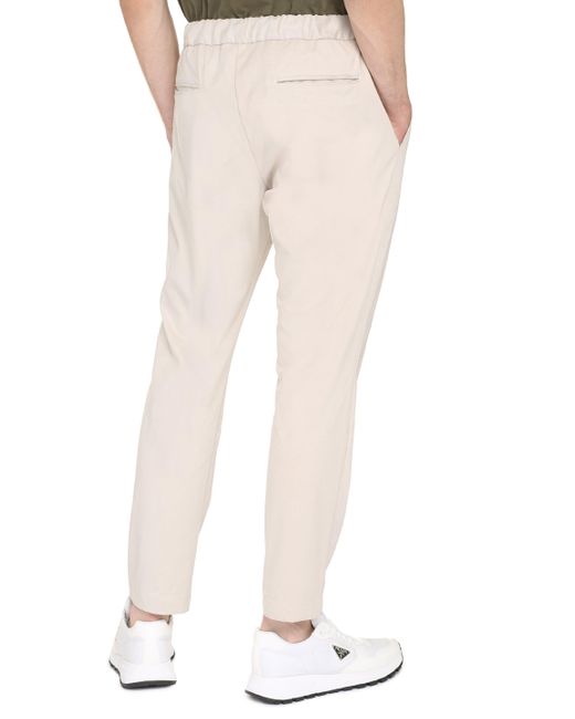 Herno Gray Eco-suede Trousers for men