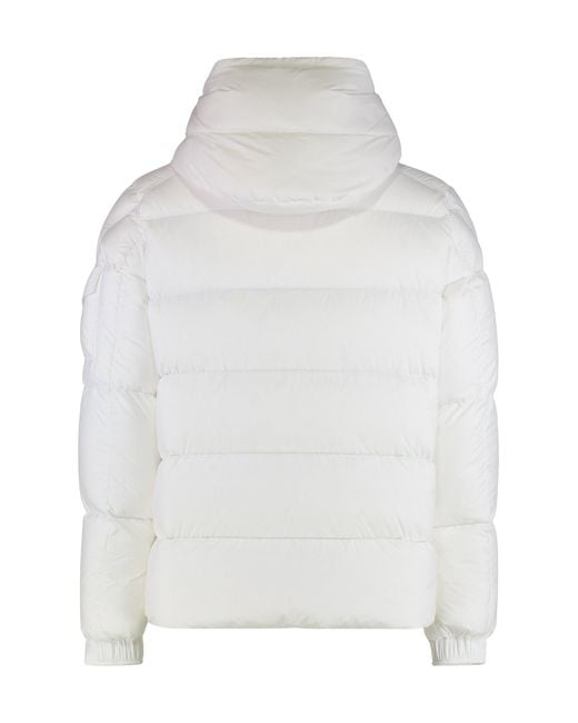 Moncler White Short Jacket Maya 70 With Hood for men