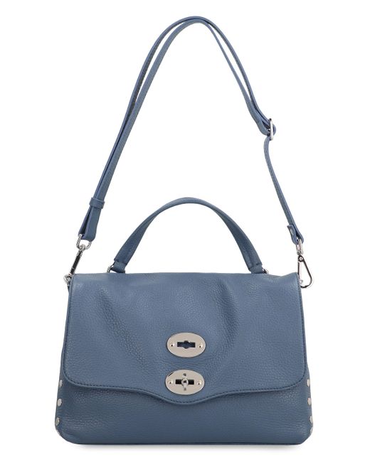 Borsa a mano Postina S in pelle di Zanellato in Blue