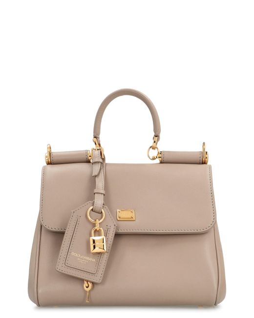 Borsa a mano My Sicily in pelle di Dolce & Gabbana in Natural