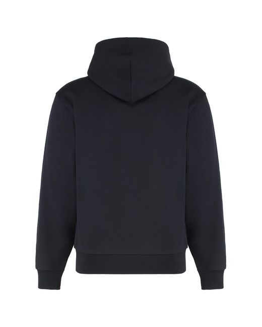 Burberry Blue Logo Hood Sweatshirts for men