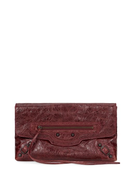 Balenciaga Purple Clutch Lecity