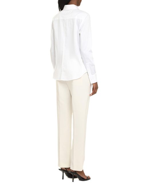 Camicia in cotone oxford di Calvin Klein in White