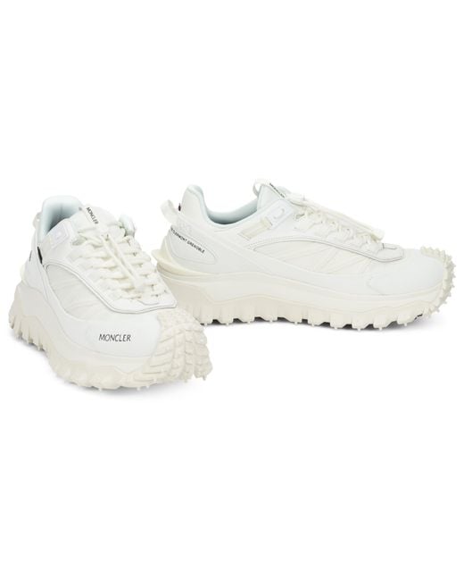 Moncler White Sneakers With Prominent Sole