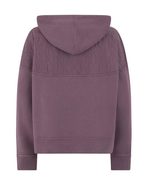 Golden Goose Deluxe Brand Purple Hoodie With Half Zip for men