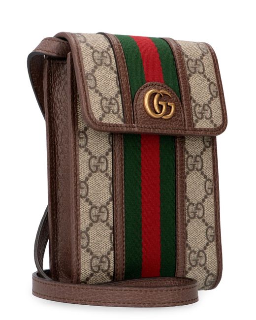 Gucci Leather Ophidia Messenger Bag In GG Supreme Fabric in Beige (Natural) for Men - Lyst