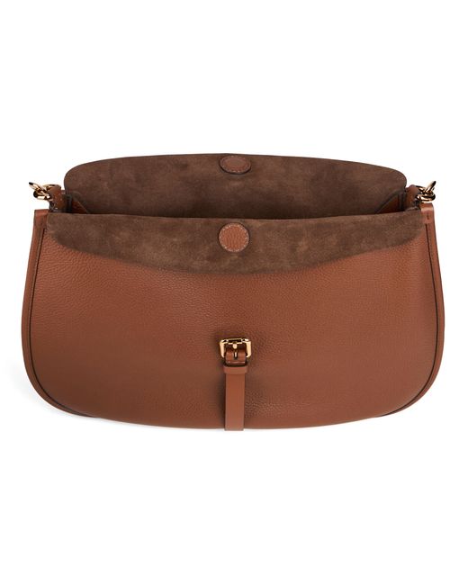 Etro Brown Medium Leather Pony Bag