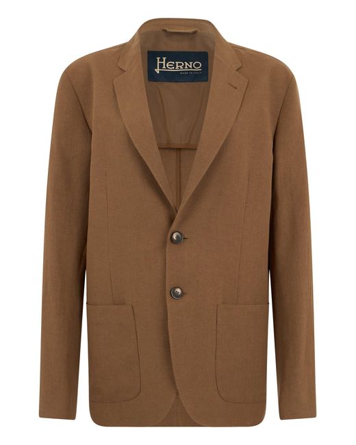 Herno Brown Blazer for men