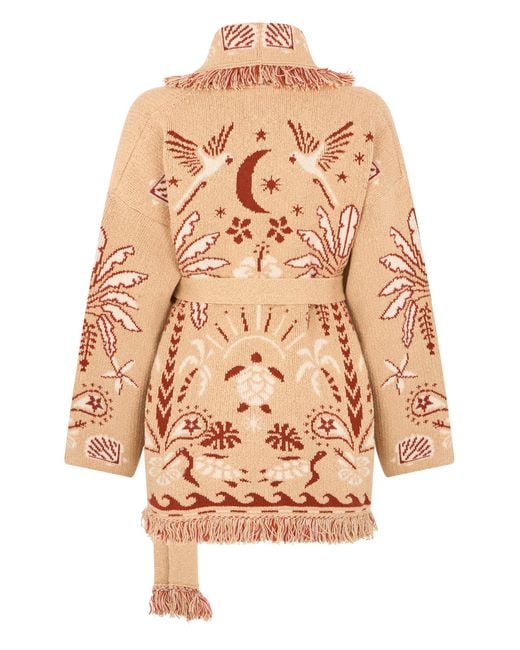 Alanui Multicolor Cardigan Bandana Jacquard